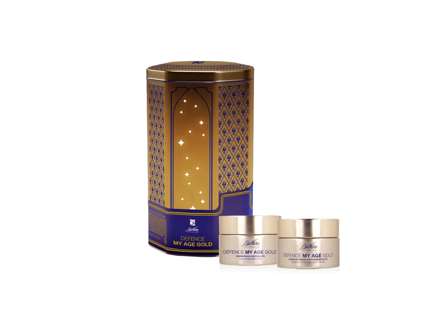 Bionike Defence My Age Gold Cofanetto Regalo Crema Ricca Fortificante 50 ml + Crema Notte 50 ml