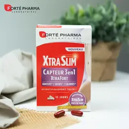 Forté Pharma Xtraslim Capteur 3en1 Capteur de Graisse et de Sucre 60 gélules