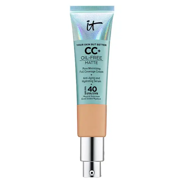 IT Cosmetics Fond de Teint Your Skin But Better CC+ Oil Free Matte Crème Correctrice Mate SPF40 Neutral Tan 32ml