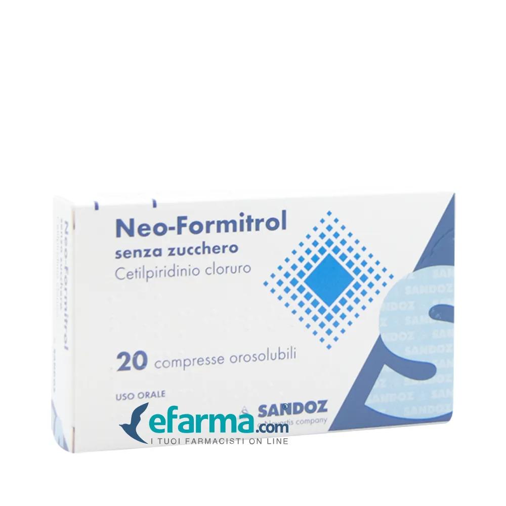 Neo Formitrol 1mg Cetilpiridinio cloruro 20 Compresse Orosolubili Senza Zucchero