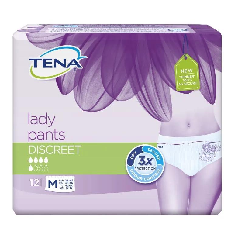 Tena Silhouette Normal Blanc Mutandine Assorbenti Taglia M 12 Pezzi