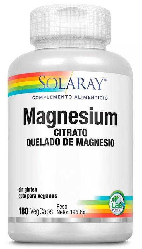 Solaray Magnesio 180 Cápsulas Vegetales