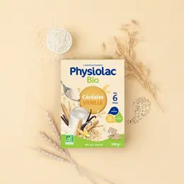 Physiolac Bio Céréales Vanille +6m 200g