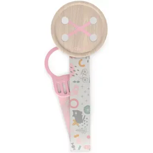 Suavinex Chupetero de Tela Diseño a Doble Cara y Clip Walk Rosa