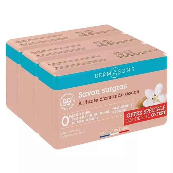 Dermasens Surgras Jabón de Almendra Dulce 200 g - Paquete de 3