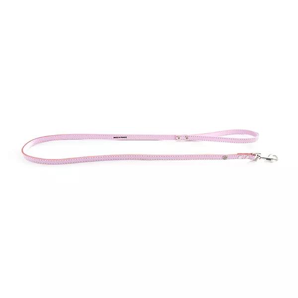 Martin Sellier Guinzaglio in Cuoio Cucito Classico 16mm x 1m Rosa