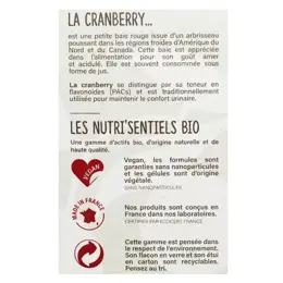 Nutrisanté Les Nutri'Sentiels Bio Cranberry 20 gélules