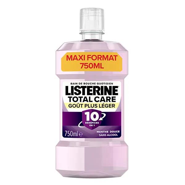 Listerine Bain de Bouche Total Care 10en1 Goût Plus Léger - 750 ml