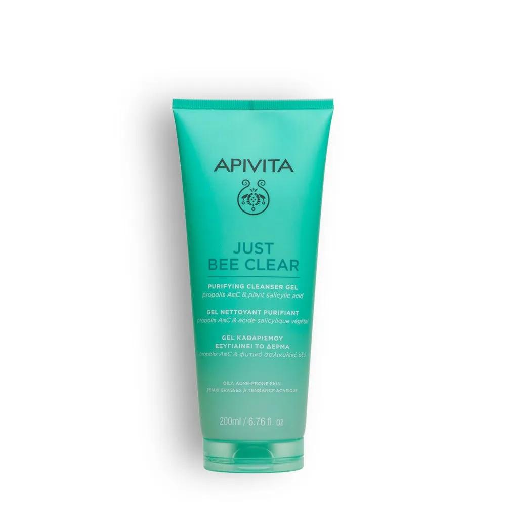 Apivita Just Bee Clear Gel Detergente Purificante Per Pelle Grassa a Tendenza Acneica 200 ml