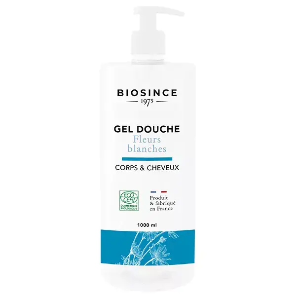 Biosince 1975 Shower Gel Body & Hair White Flowers Organic 1L