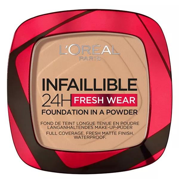 L'Oréal Paris Infaillible 24h Fresh Wear Base de Maquillaje en Polvo N°140 Beige Doré 9g