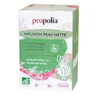 Propolia Bio Infusion per una pelle pulita, sapore fresco e al limone, 20 bustine