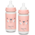 Suavinex Babyflasche Glas Silikon Sauger 3P 0m+ Rosa 2x240 ml