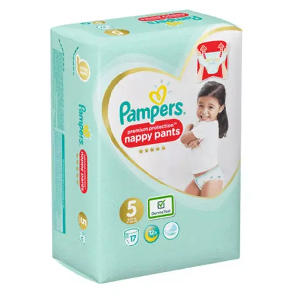 Pampers Premium Protección Nappy Pants 12-17kg 17 unidades