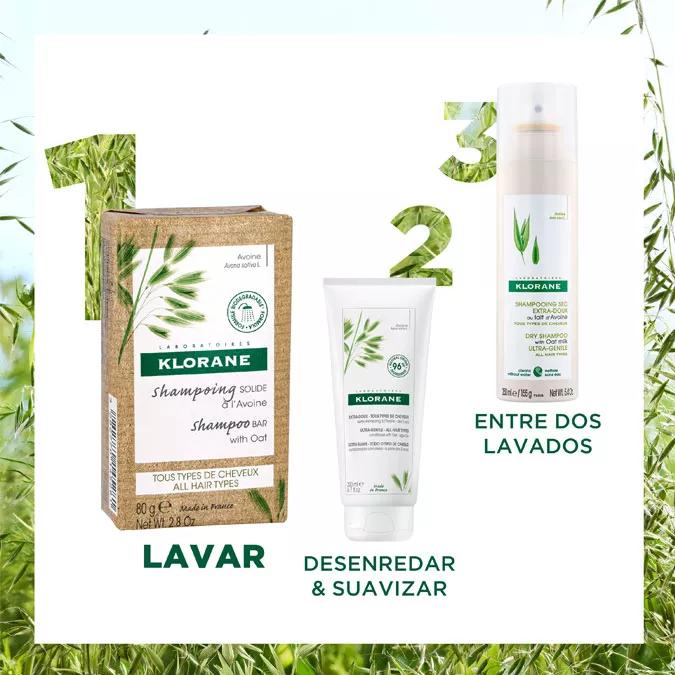 Klorane shampoo Sólido Aveia 80 gr Atida