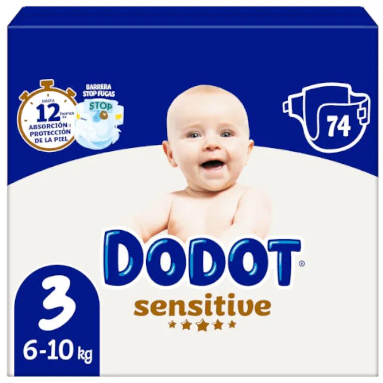 Couches Dodot Sensitive T3 (6-10 kg) 74 unités