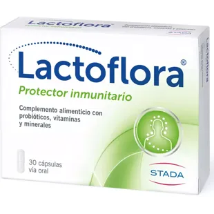 Lactoflora Probiótico Inmunitario Vitaminas y Minerales 30 Cápsulas
