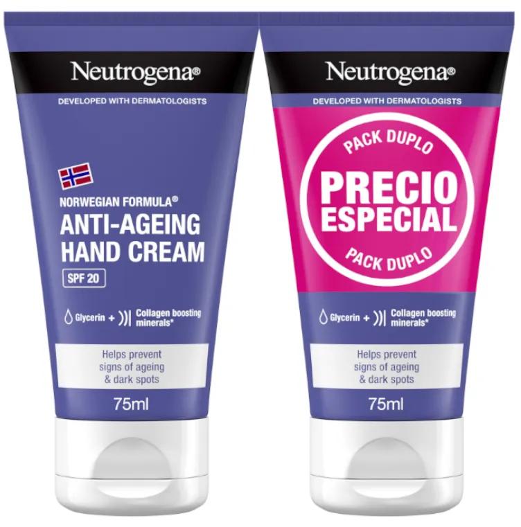 Neutrogena Crema Mani Antietà Formula Norvegese 2x75 ml