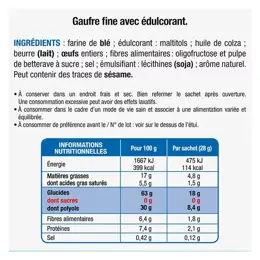 Karéléa Biscuits Sans Sucres Fines Gaufres 140g