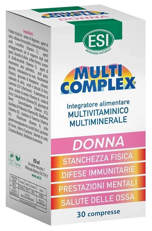 Esi Multicomplex Donna Integratore Multivitaminico e Multiminerale 30 Compresse