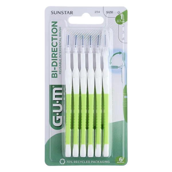 Gum Cepillos Interdentales Bi-Direccion 0.7 mm réf 2114