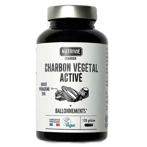 Nutrivie Carbone Vegetale Attivo Vegan Integratore Alimentare 120 capsule