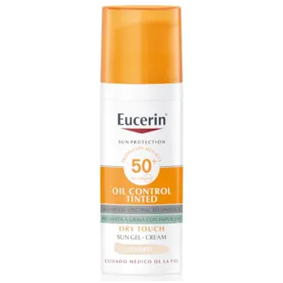 Eucerin Face Oil Control Gel-Crème Toucher Sec SPF50+ Teinté Clair 50 ml