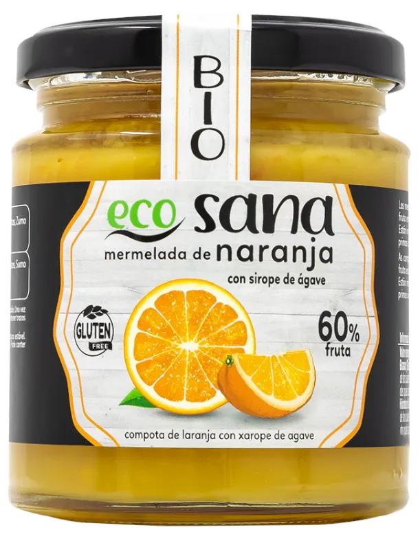 Ecosana Orangenmarmelade mit Bio-Agavensirup 260 gr