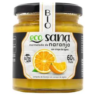 Ecosana Mermelada de Naranja con Sirope de Ágave Bio 260 gr