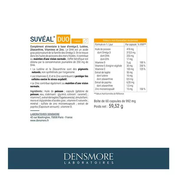 Densmore Suvéal Duo Vision 8 mesi (Lotto di  4x2 mesi)