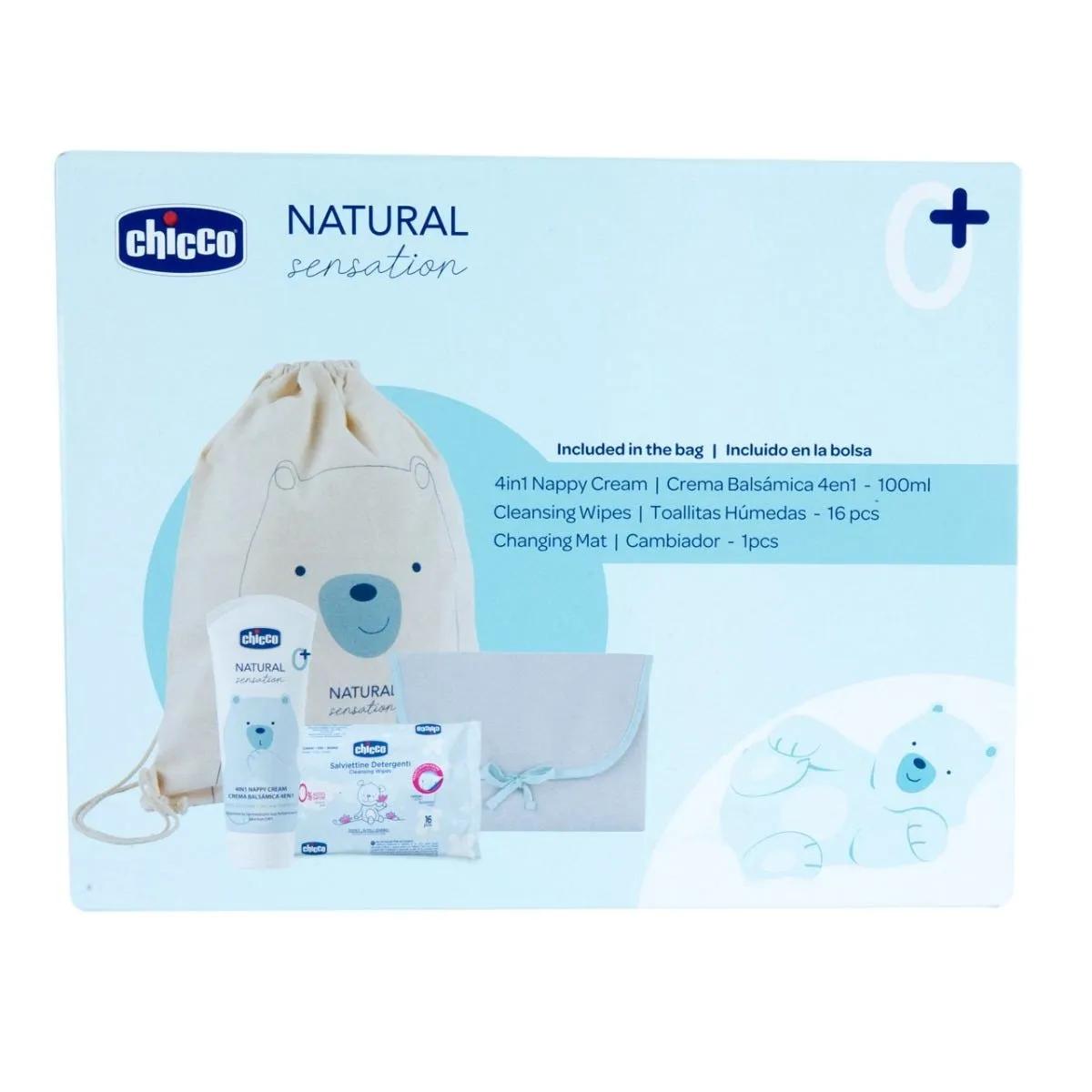 Chicco Natural Sensation Cofanetto Regalo per il Cambio Pannolino 