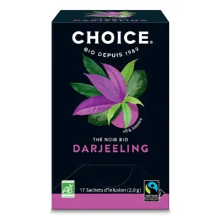 Tè nero Darjeeling biologico Choice 17 bustine
