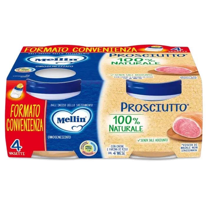 Mellin Omogeneizzato Prosciutto 100% Naturale 4x80g