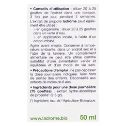 Ladrôme Propolis Extrait de Propolis Bio 50ml