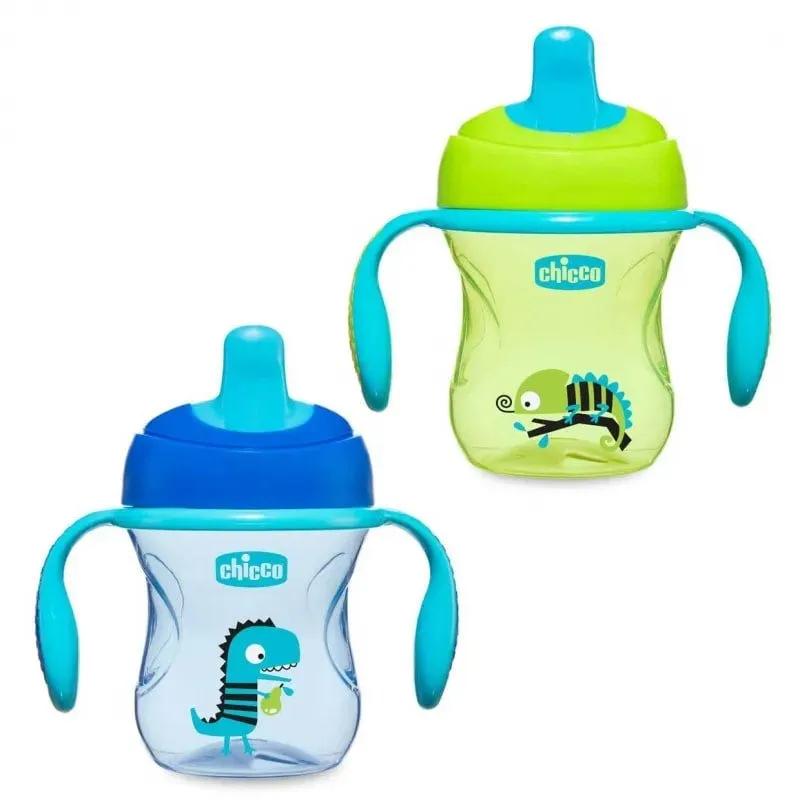 Chicco Tazza Training Azzurra/Verde 6 Mesi+