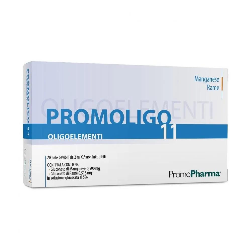 Promoligo 11 Magnese e Rame Oligoelementi 20 Fiale da 2 ml