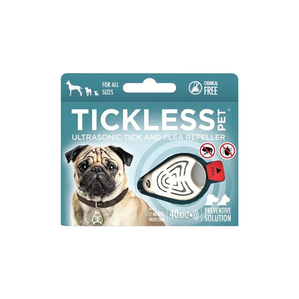 Tickless Pet Repellente Medaglietta Ad Ultrasuoni  Anti-Zecche Cani Beige