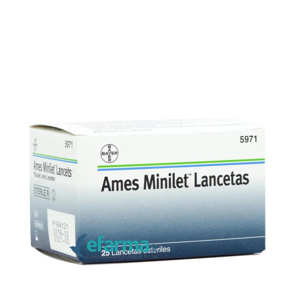 Bayer Ames Minilet Lancette Pungidito 25 Pezzi