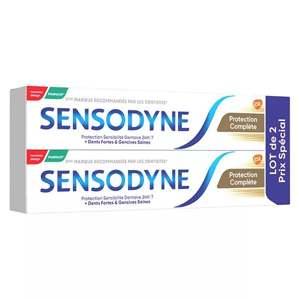 Lotto completo con protezione di dentifricio Sensodyne di 2 x 75ml