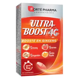 Forté Pharma Ultra Boost 4G Energie Anti fatigue Ginseng Guarana 30 comprimés