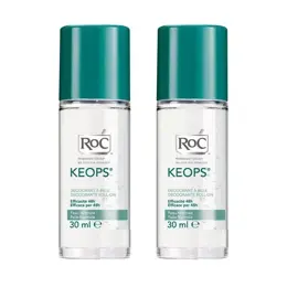 RoC Keops Déodorant Roll On 48h Lot de 2 x 30ml