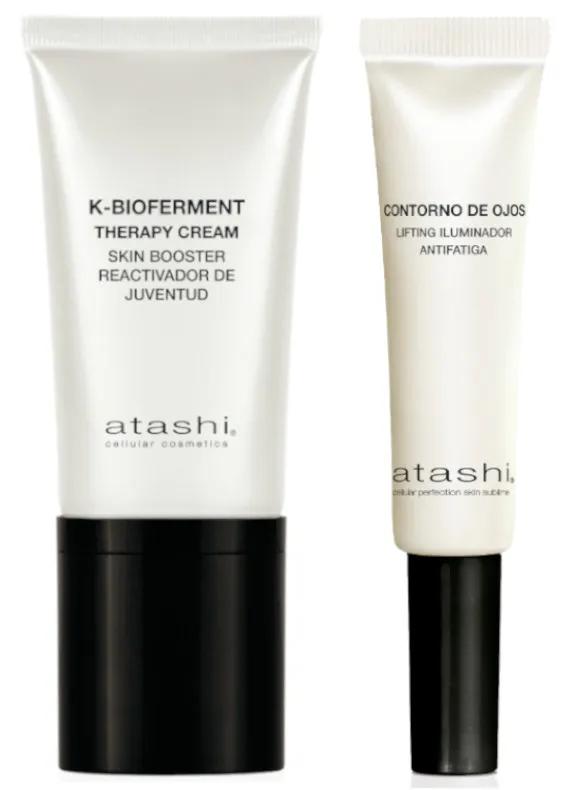 Atashi Revitalizing Illuminating Treatment Tagescreme 50 ml + Lifting Eye Contour 15 ml
