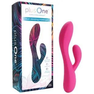 PlusOne Dual Vibrating Massager Pink