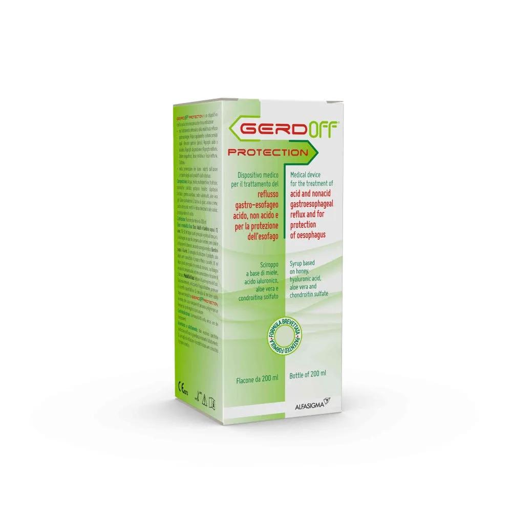 GerdOff Protection Sciroppo Contro Bruciore e Reflusso Gastro-Esofageo Flacone 200 ml