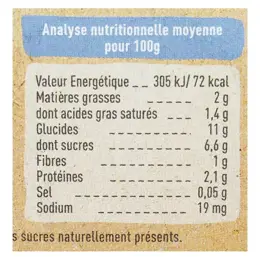 Babybio Desserts Lactés Pot Brassé au Lait de Chèvre Abricot Banane +6m Bio 2 x 130g