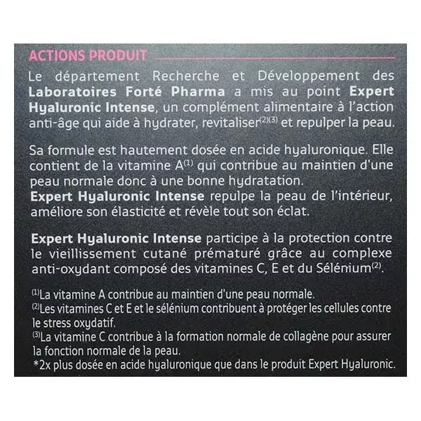 Forté Pharma Expert Hyaluronic Intense Lotto di 2x 30 capsule