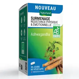 NATURLAND ASHWAGANDHA BIO 60 VÉGÉCAPS