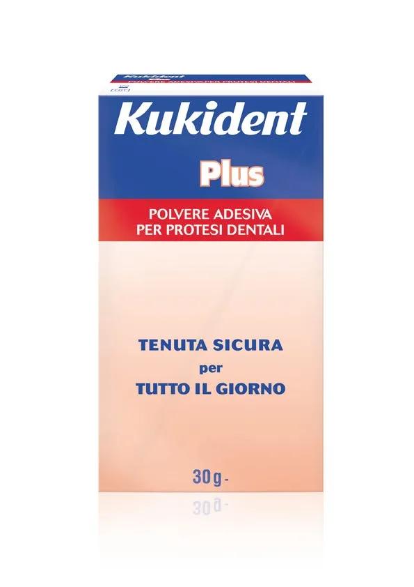 Kukident Plus Polvere Adesiva per Protesi Dentali 30g