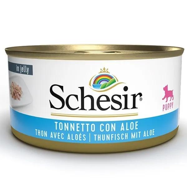 Schesir Tonnetto Con Aloe Cibo Umido Cani Cuccioli Lattina 150 G