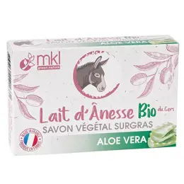 MKL Savon Lait d'Ânesse Savon Végétal Aloe Vera 100g